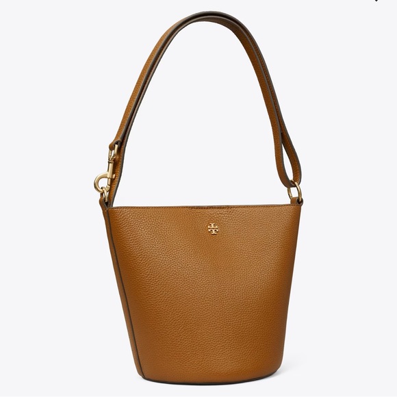Tory Burch Leather Blake Bucket Bag Cortado - Picture 11 of 12
